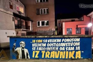 Legendarni Miroslav Ćiro Blažević večeras dobio mural u Travniku