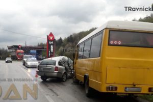 Teška saobraćajna nezgoda na ulazu u Travnik