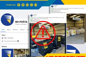 BH Pošta upozorava: Lažni Facebook oglas za prodaju izgubljenih paketa
