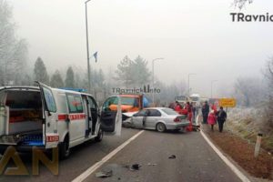 Nezgoda na ulazu u Travnik: Ozlijeđene dvije osobe