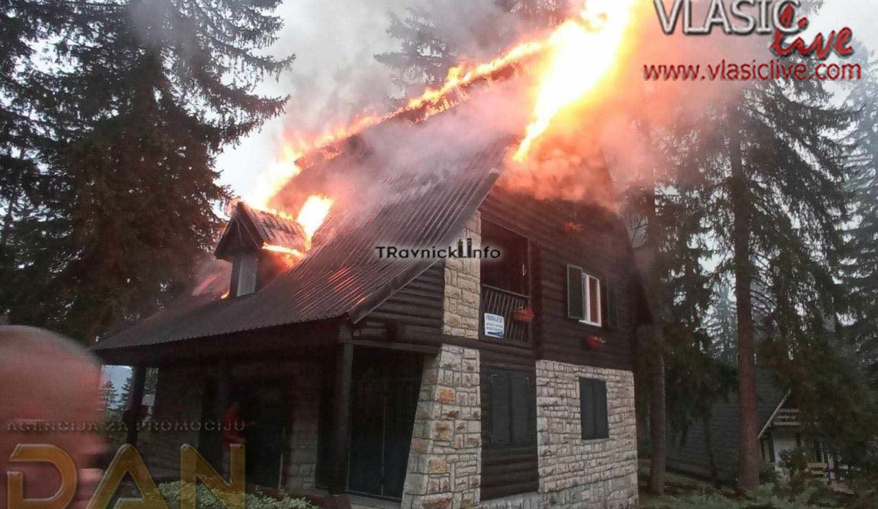 U današnjem požaru izgorila jedna od najljepših originalnih vikendica na Babanovcu