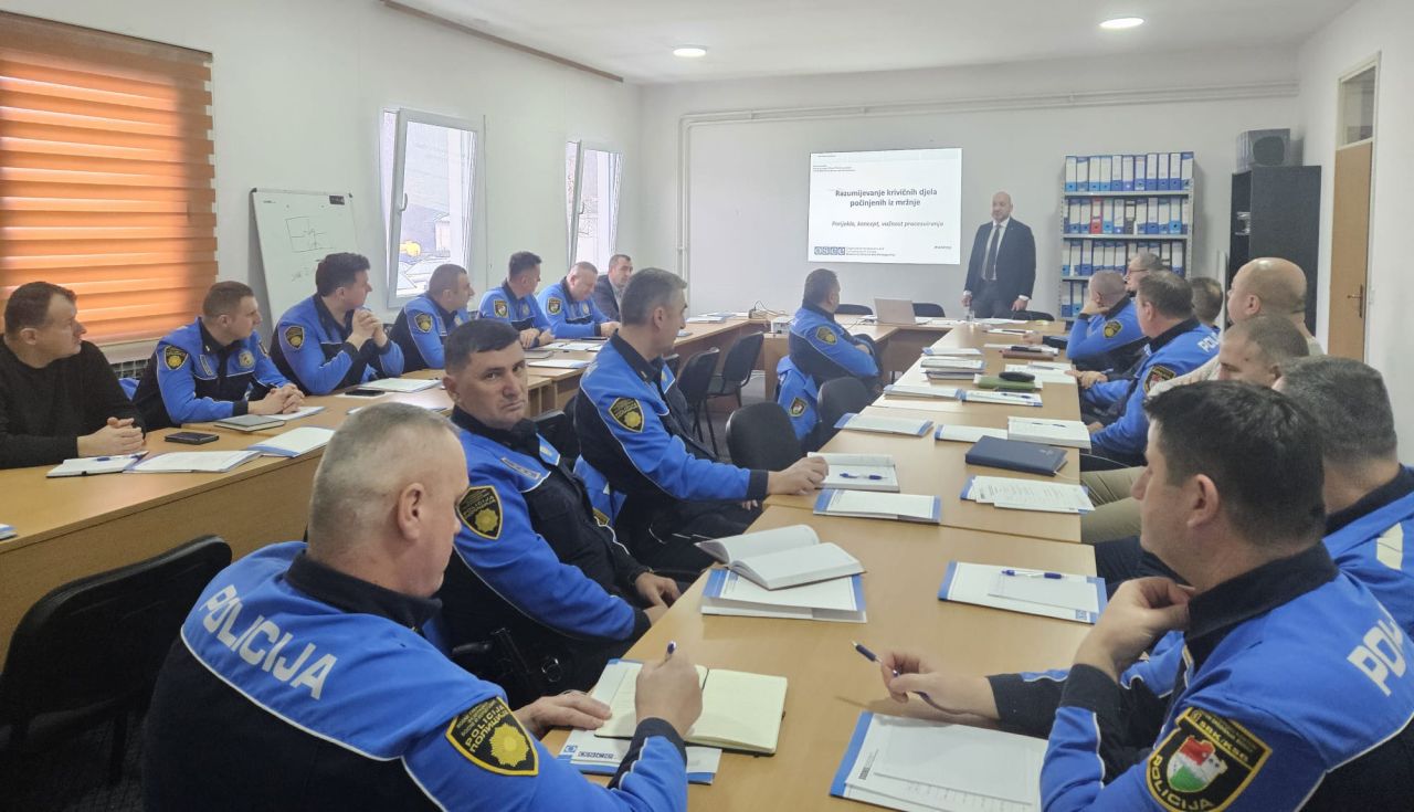 Znanje kao prva linija zaštite: MUP SBK/KSB i OSCE o borbi protiv krivičnih djela iz mržnje