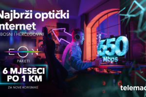Telemach donosi najbrži optički internet do 650 Mbps u EON paketima