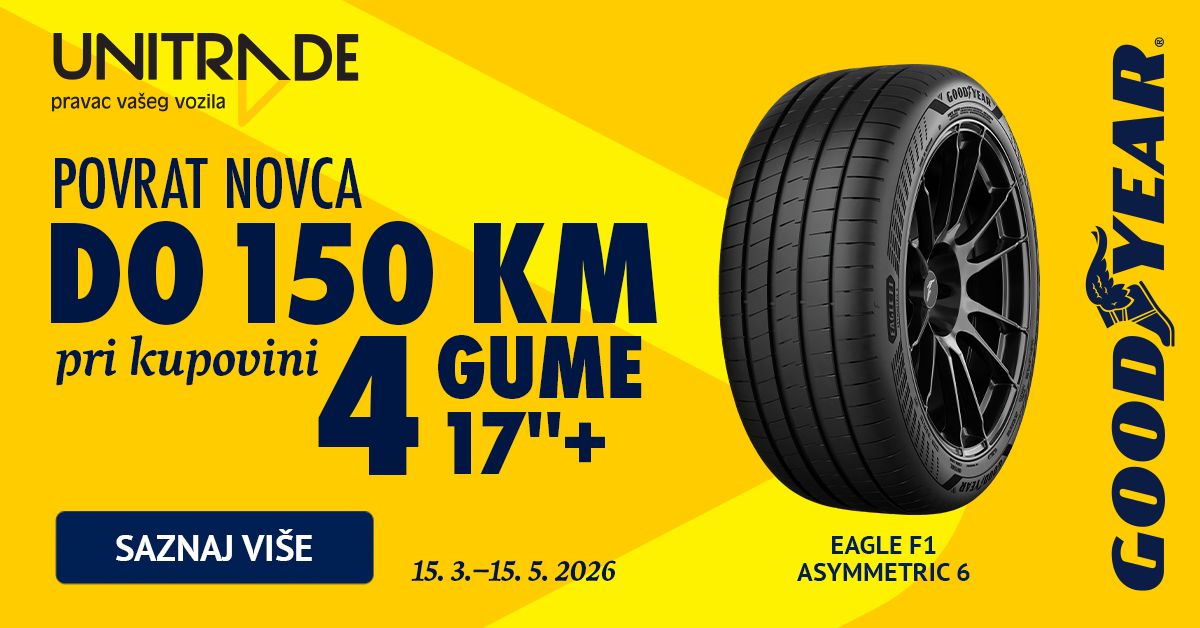 Goodyear ljetne gume: Godinama u vrhu, sada uz uštedu do 150 KM!