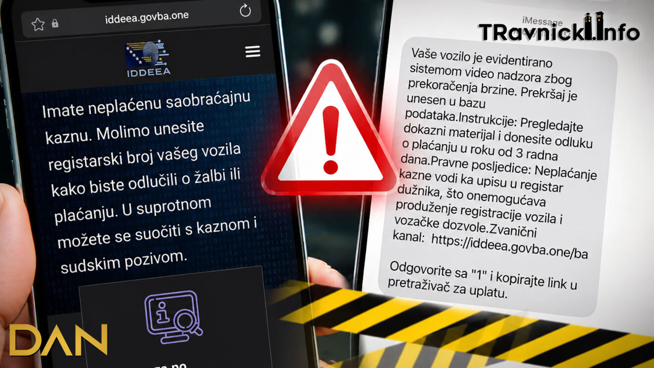 Upozorenje za građane: Lažne SMS poruke o saobraćajnim kaznama kruže BiH – ne nasjedajte na prevaru!