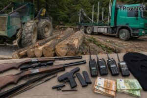Velika akcija FUP-a u SBK/KSB i Kantonu 10: Pretresi kod šest osoba iz Bugojna, zaplijenjeni oružje, novac i radne mašine