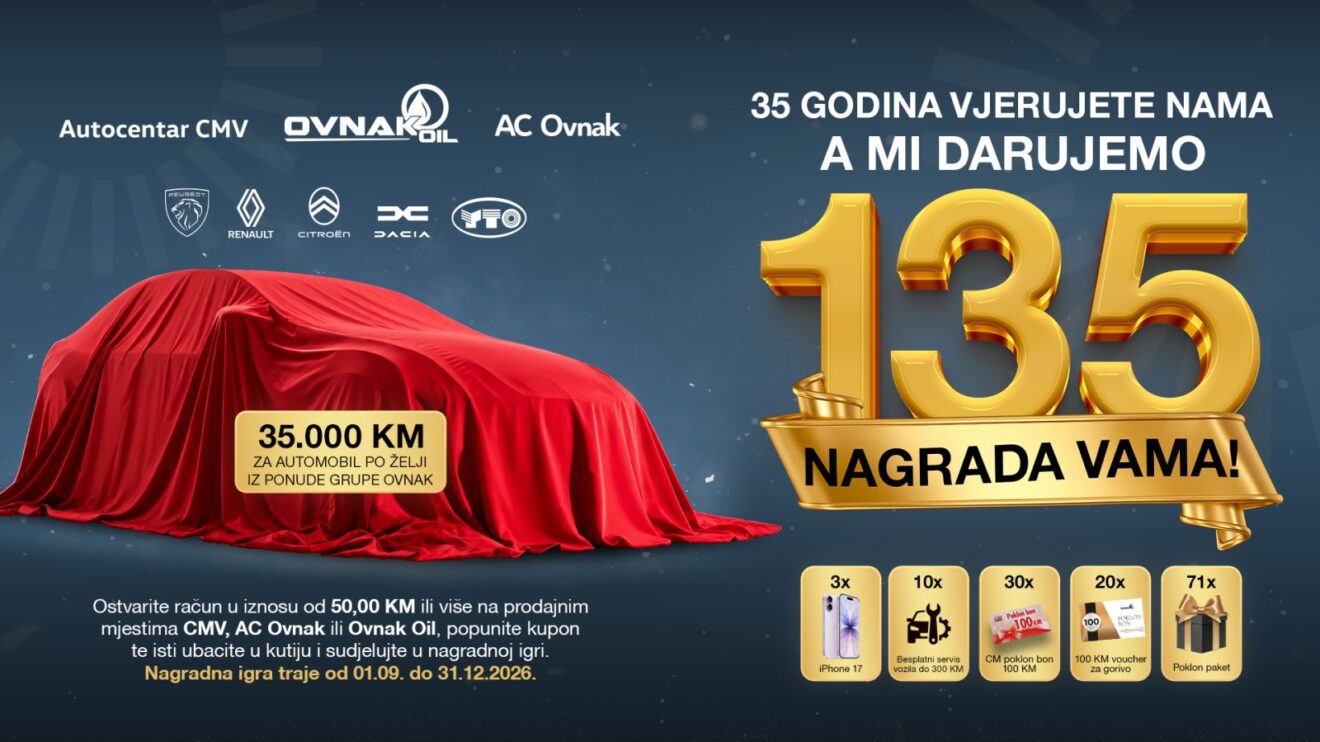 VELIKA JUBILARNA NAGRADNA IGRA OVNAKA