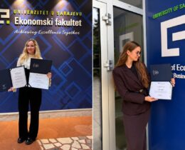 Ponos Travnika: Adna Duzen i Nedžla Šiljak nižu akademske uspjehe u Sarajevu