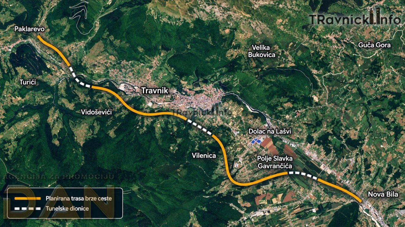 Travnik sve bliže obilaznici: Planirano 13 mostova i tri tunela